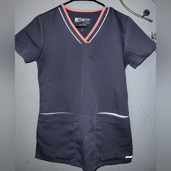 Grey's Anatomy Other - Dark grey scrub top